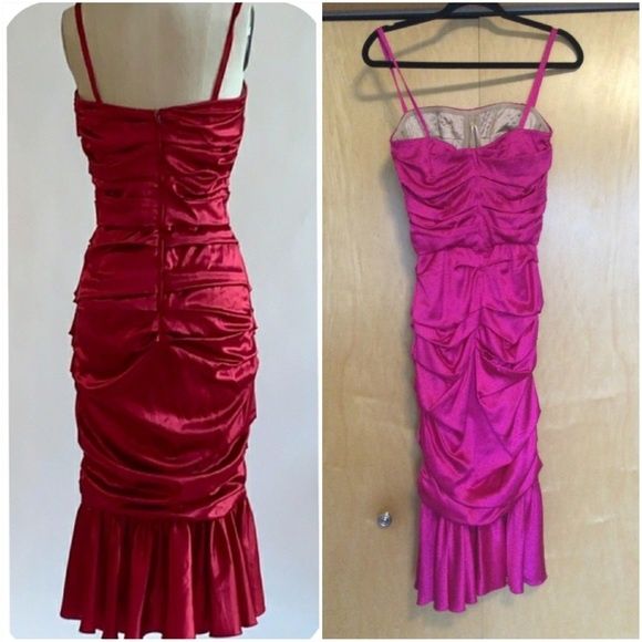 Dolce & Gabbana Size 4 Satin Pink Cocktail Dress on Queenly