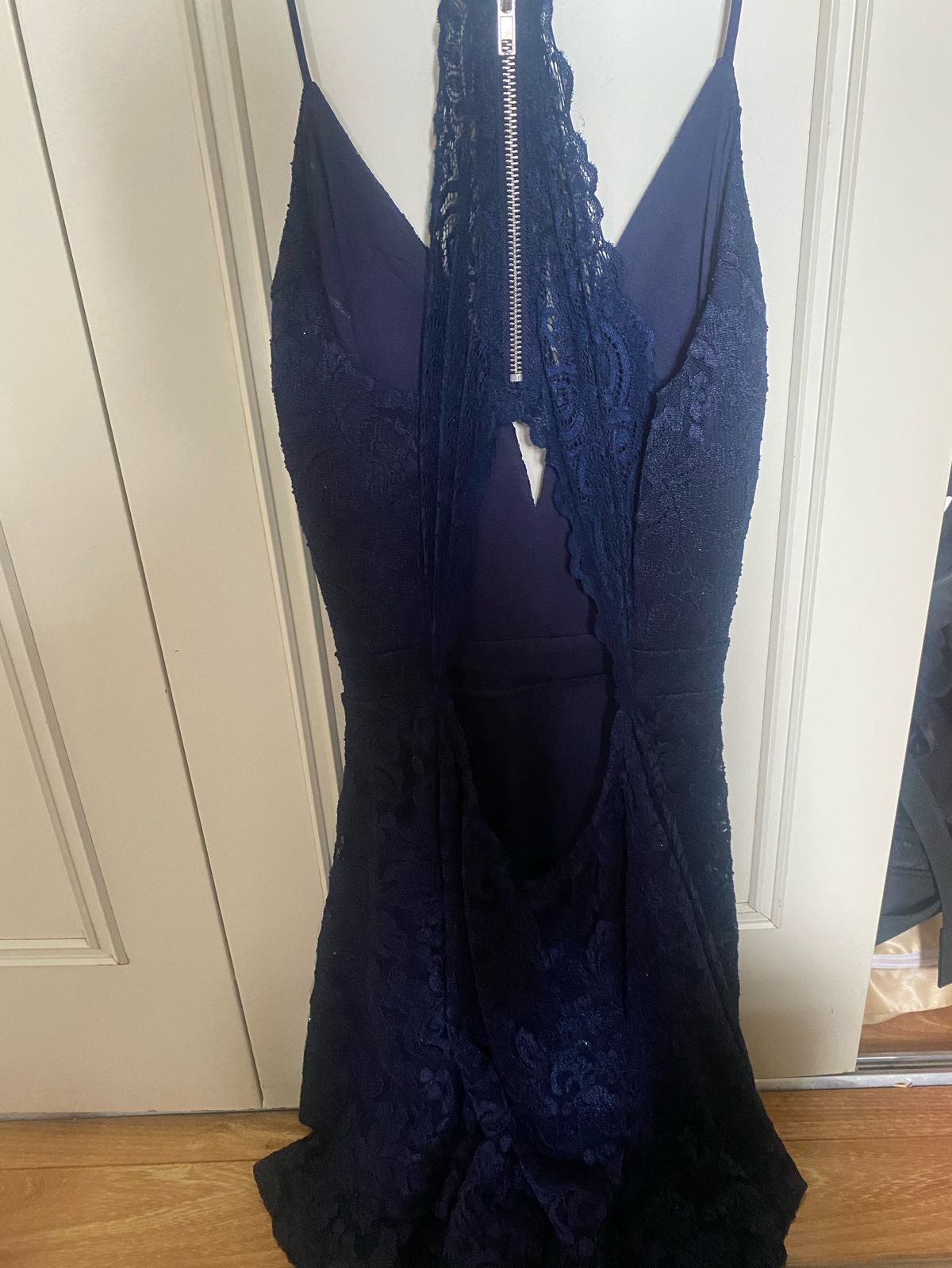 Size 12 Blue A-line Dress on Queenly