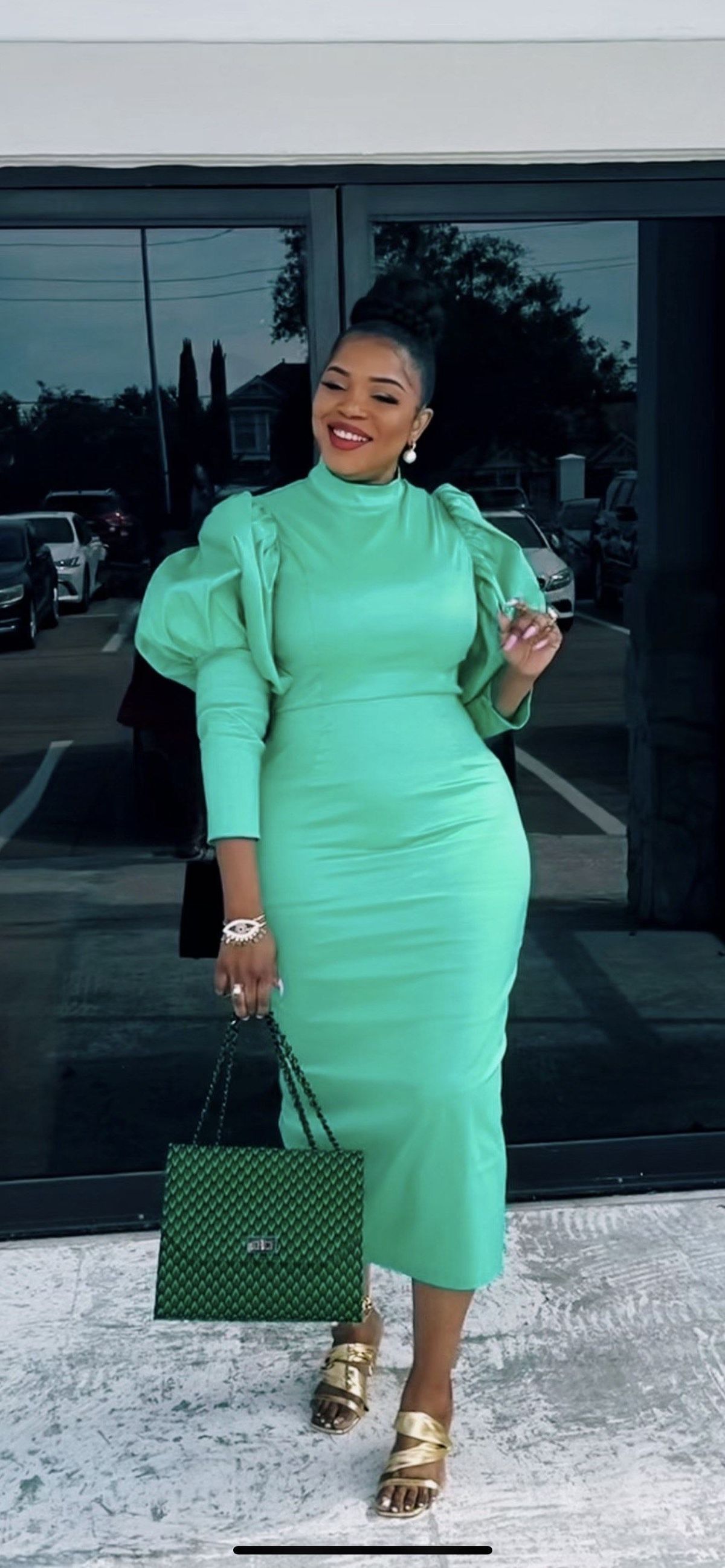 Size 12 Green Cocktail Dress on Queenly