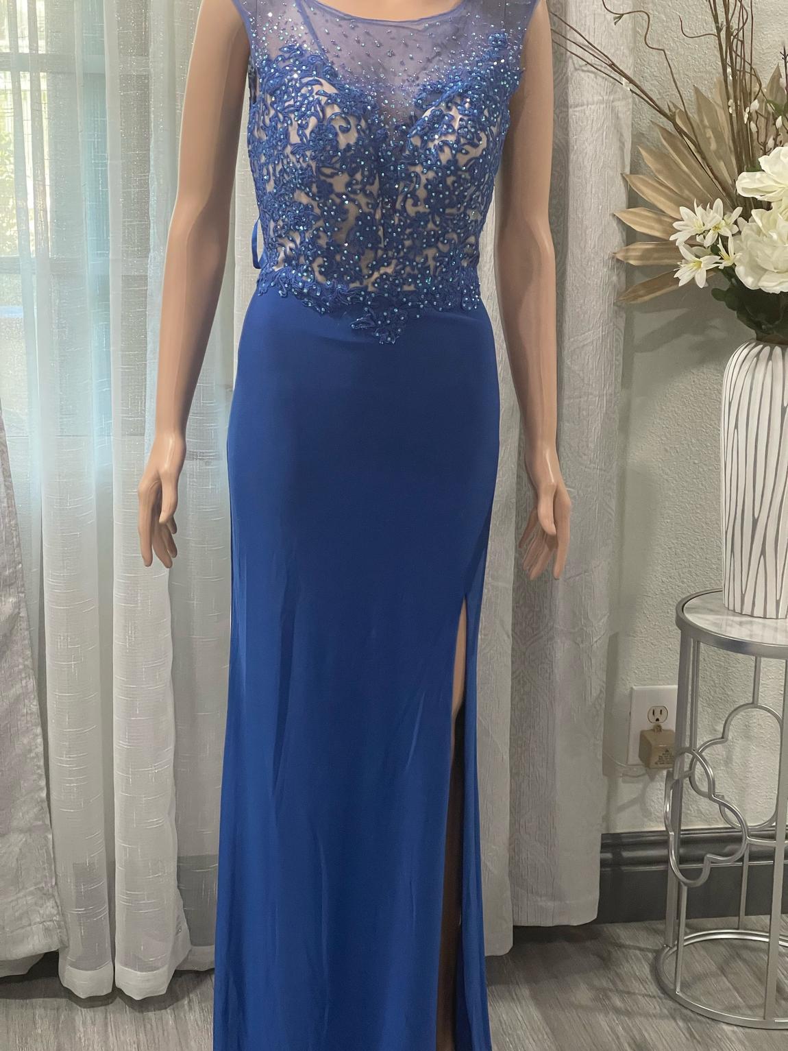 Bicicicoty Size 6 Royal Blue Floor Length Maxi on Queenly