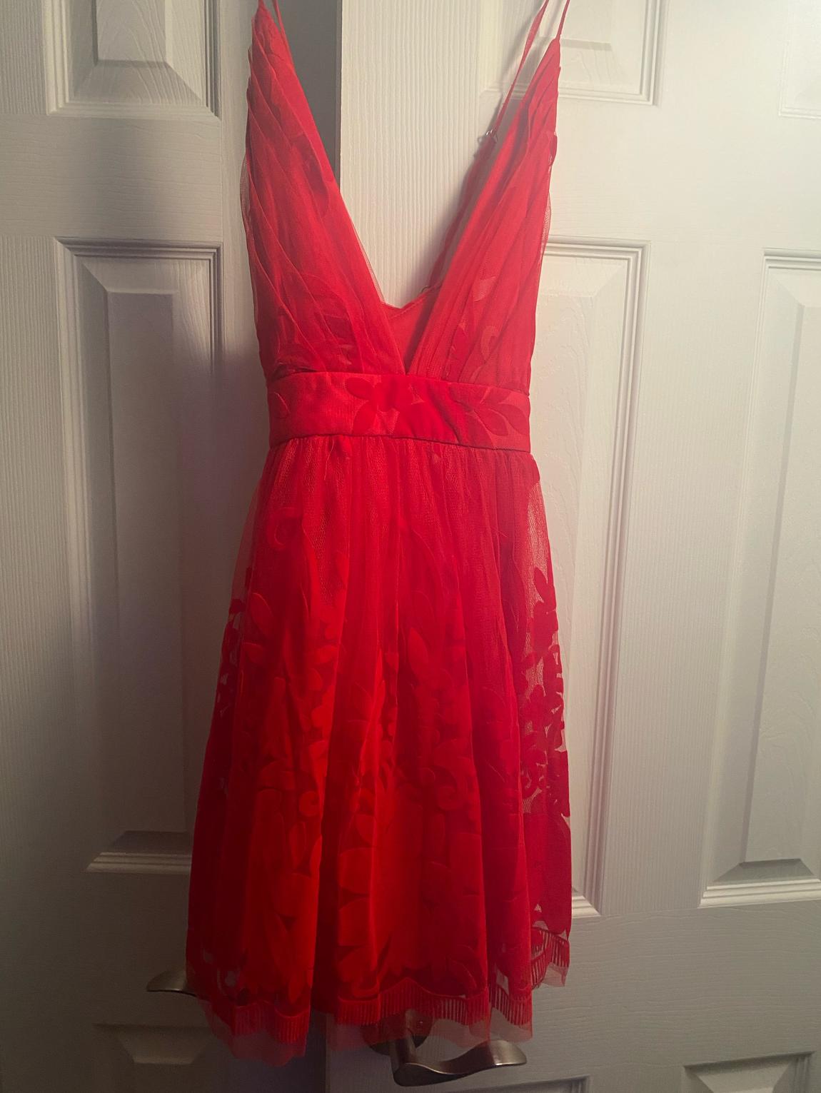 Windsor Size 8 Velvet Red Ball Gown on Queenly