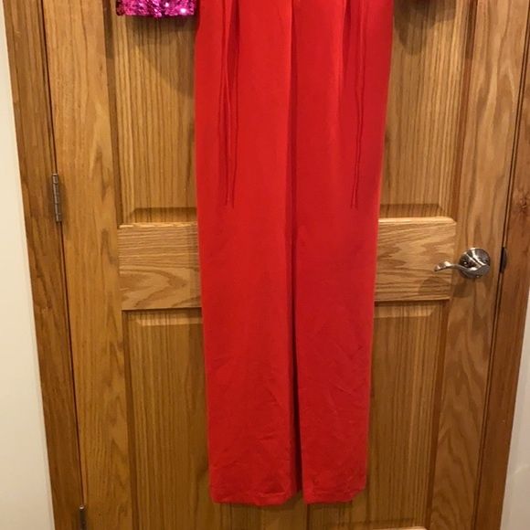 Sachin + Babi Size 4 Sequined Red Floor Length Maxi on Queenly