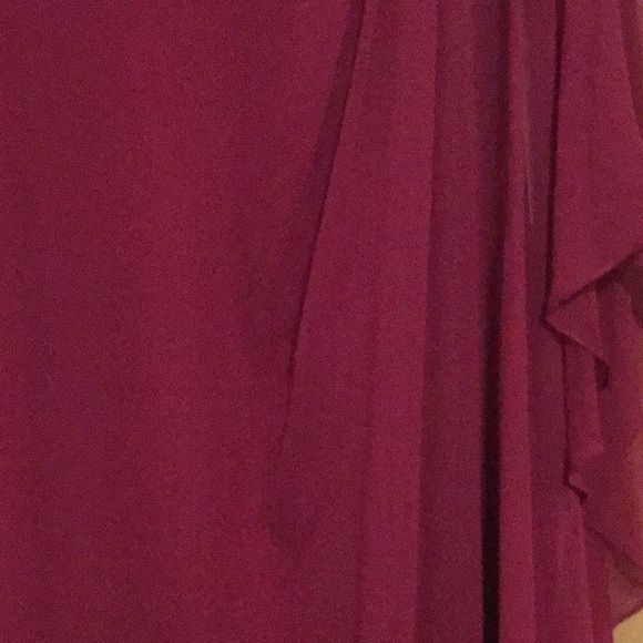 Teri Jon Size 4 Satin Hot Pink Side Slit Dress on Queenly