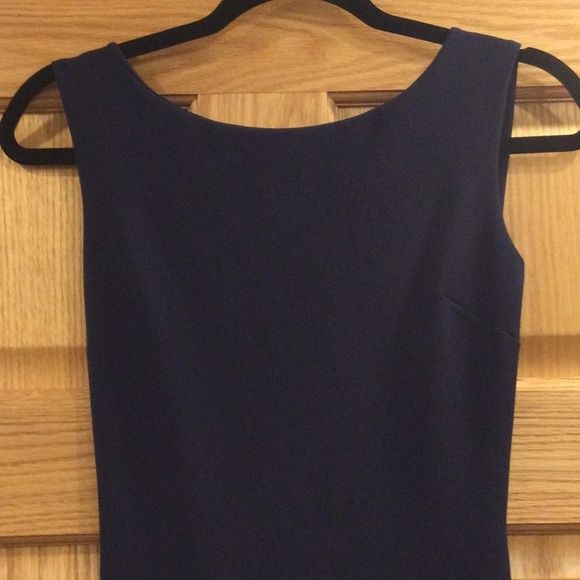 Chiara Boni Size 4 Bridesmaid Navy Blue Side Slit Dress on Queenly