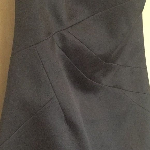 Michael Kors Size 6 Strapless Satin Black Side Slit Dress on Queenly