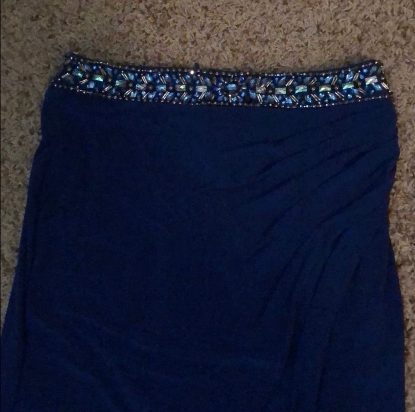 Sherri Hill Size 6 Prom Royal Blue Floor Length Maxi on Queenly