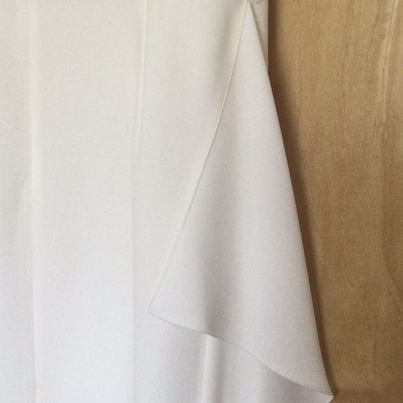 MaxMara Size 14 White A-line Dress on Queenly