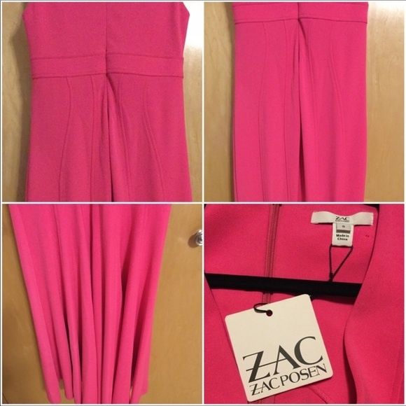 ZAC Zac Posen Size 0 Pink Mermaid Dress on Queenly