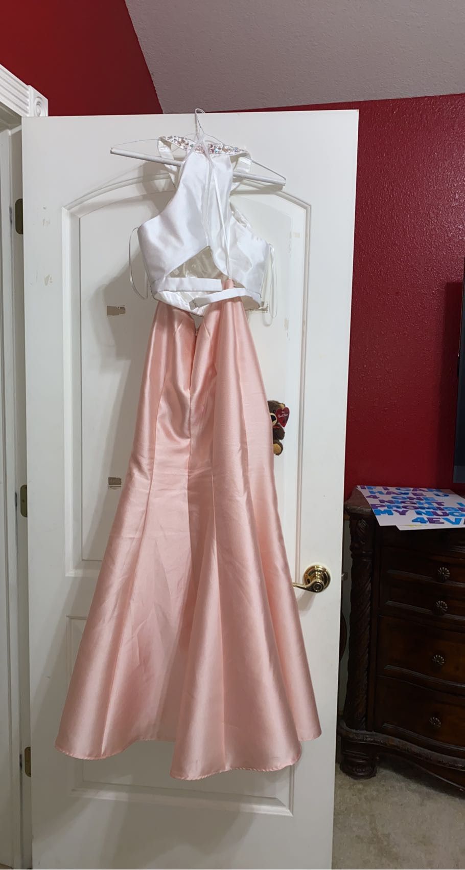 Size 2 Prom Sequined Rose Gold Mermaid Dress on Queenly
