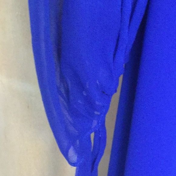 Badgley Mischka Size 4 Off The Shoulder Blue Mermaid Dress on Queenly