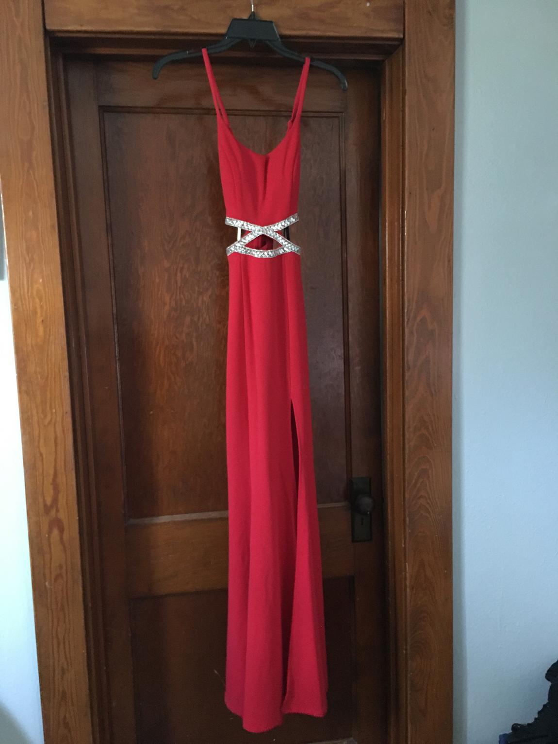 Xtraordinary Size 0 Red Floor Length Maxi on Queenly