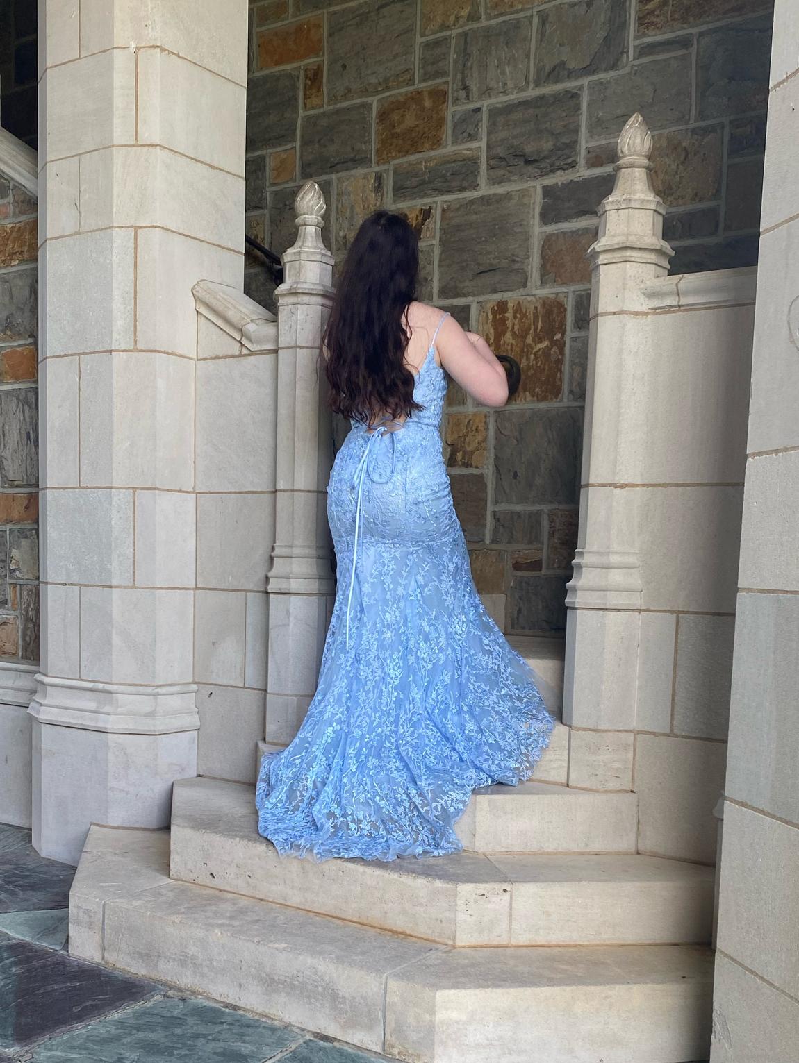 Sherri Hill Size 10 Blue Mermaid Dress on Queenly