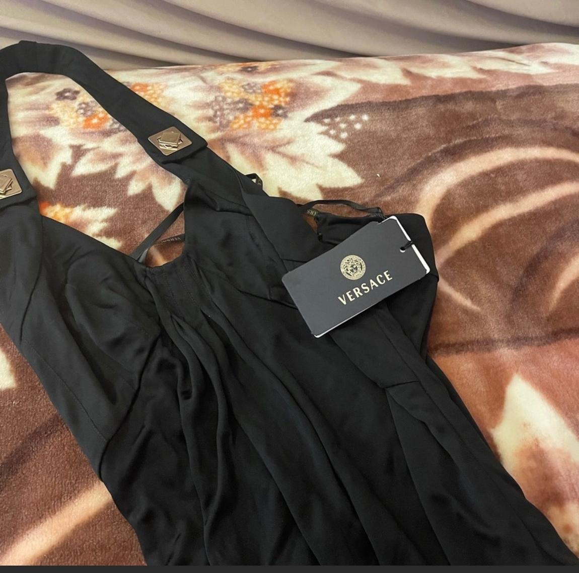Versace Size 10 Black Ball Gown on Queenly