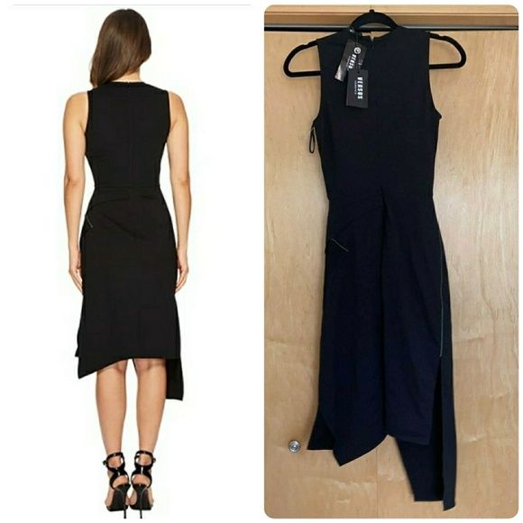 Versus Versace Size 2 Black Side Slit Dress on Queenly