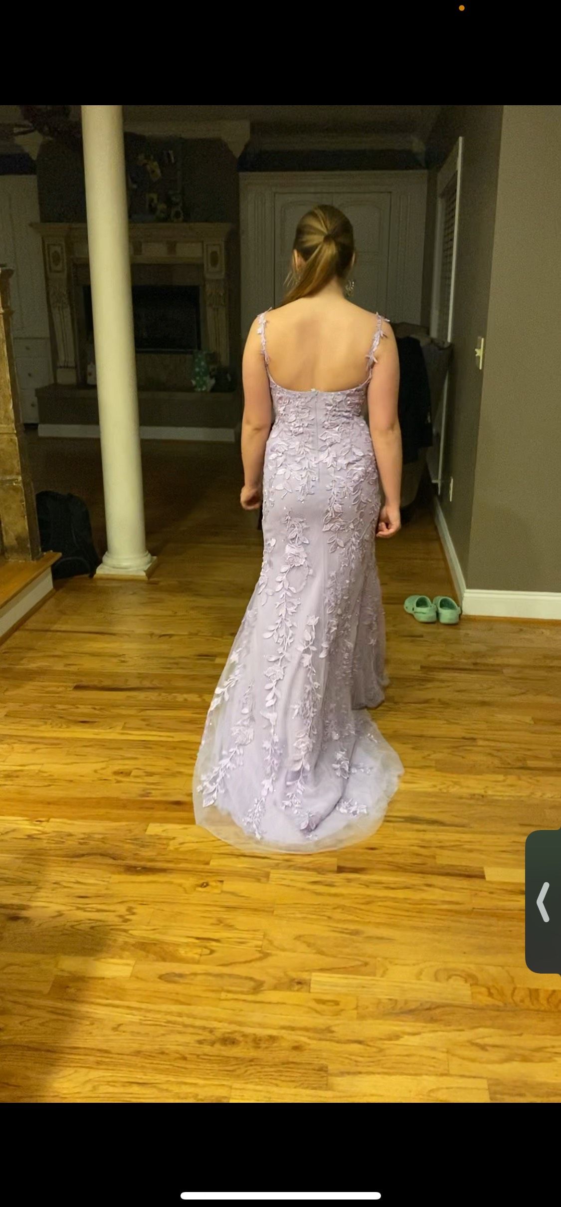 Sherri Hill Size 00 Purple Side Slit Dress on Queenly
