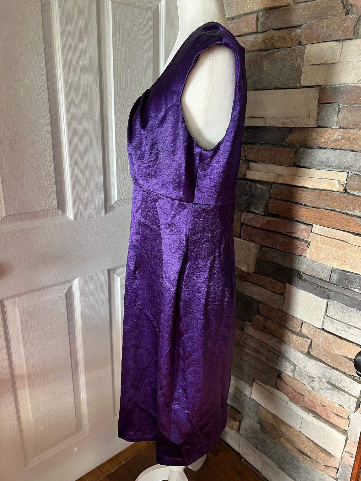 Connected apparel Plus Size 16 Purple Cocktail Dress on Queenly