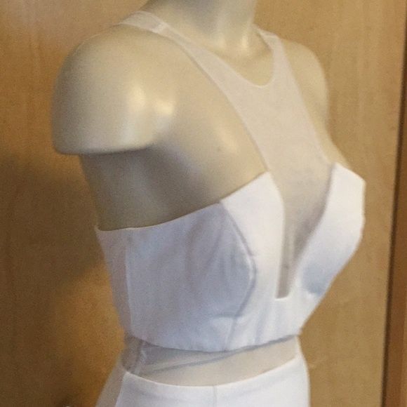 Jovani Size 0 Wedding Strapless Sheer White Mermaid Dress on Queenly