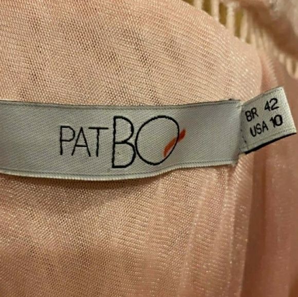 PatBO Size 10 Satin Nude Cocktail Dress on Queenly