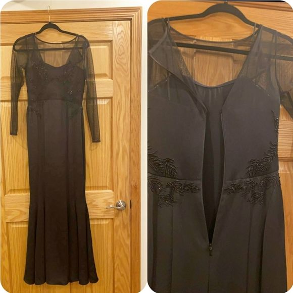 Reiss Size 2 Black Mermaid Dress on Queenly