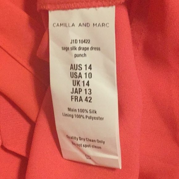 camilla & marc Size 10 Satin Pink Cocktail Dress on Queenly