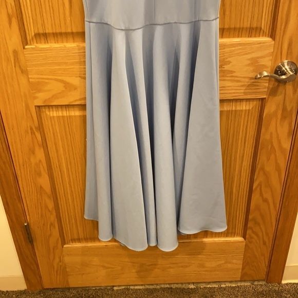 Milly Size 2 Off The Shoulder Blue Mermaid Dress on Queenly