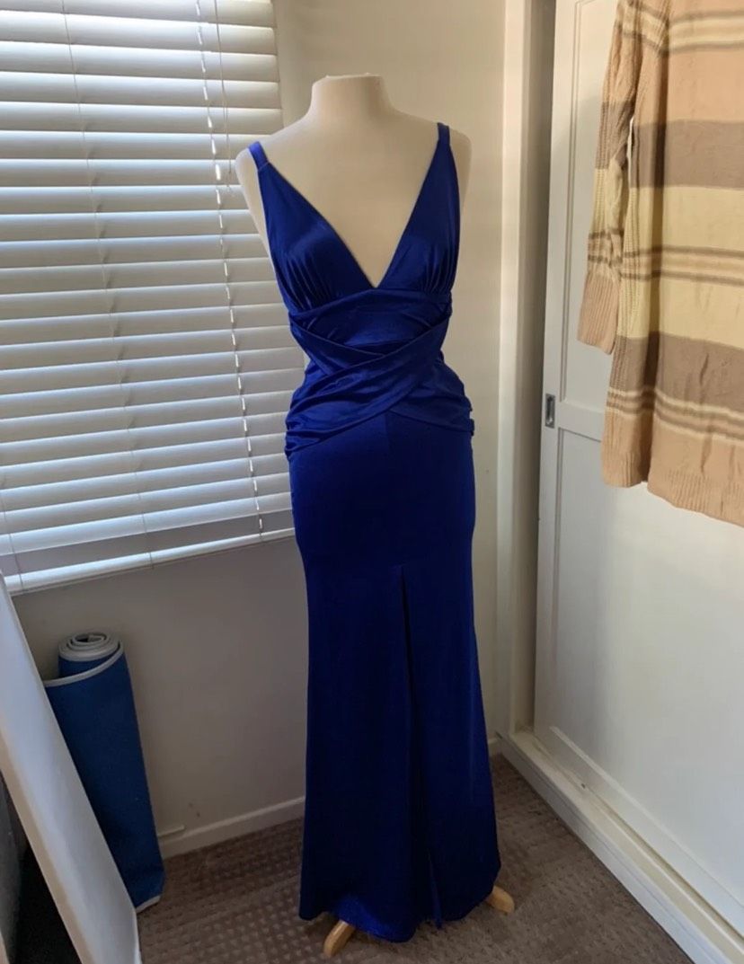 Size 8 Royal Blue Mermaid Dress on Queenly