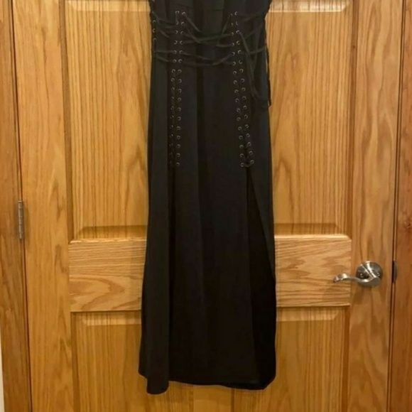 Haute Hippie Size 6 Black Side Slit Dress on Queenly