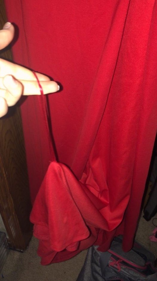 Madison James Size 2 Prom Red Side Slit Dress on Queenly
