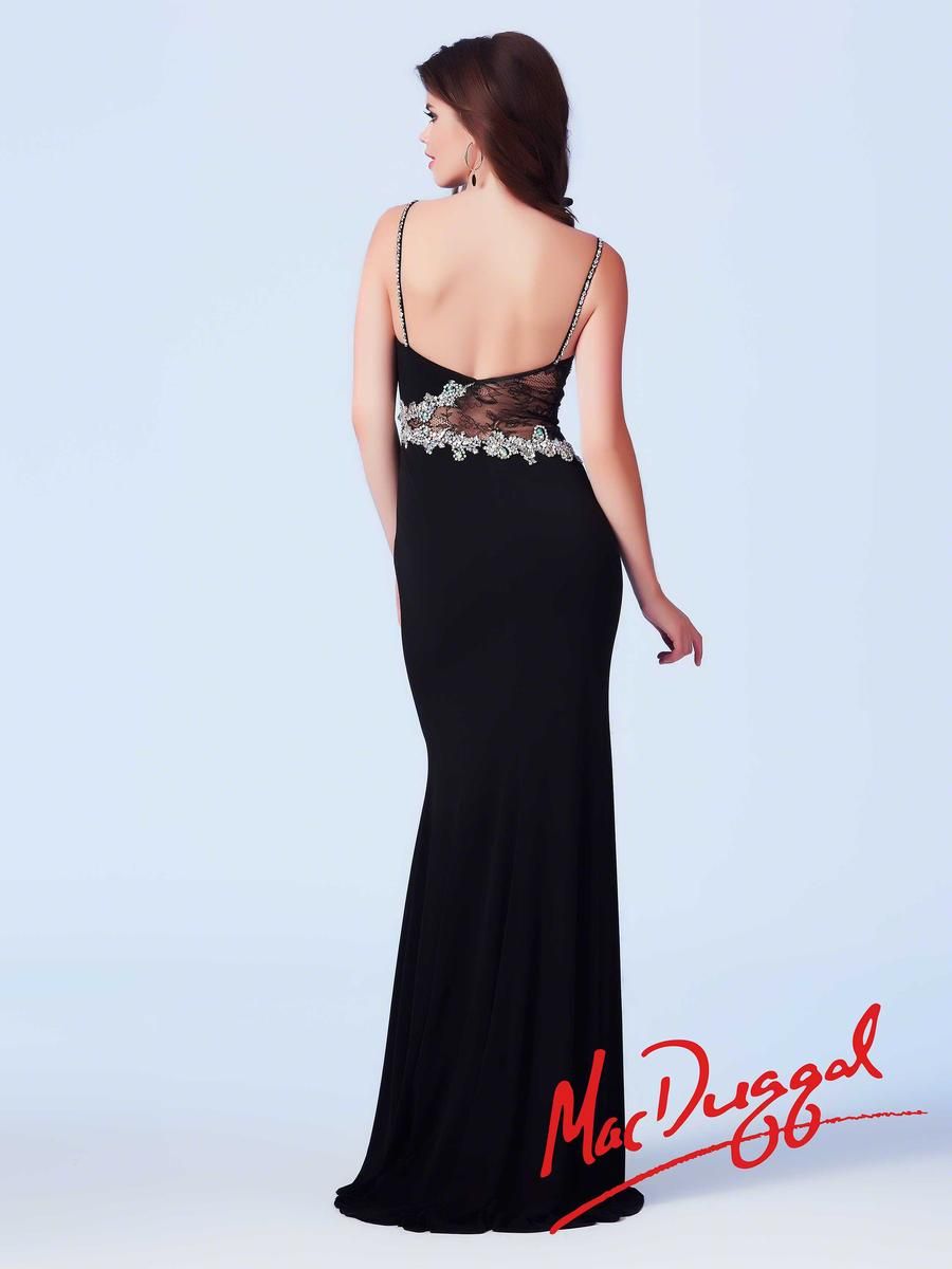 Style 64675A Mac Duggal Size 6 Prom Black Floor Length Maxi on Queenly