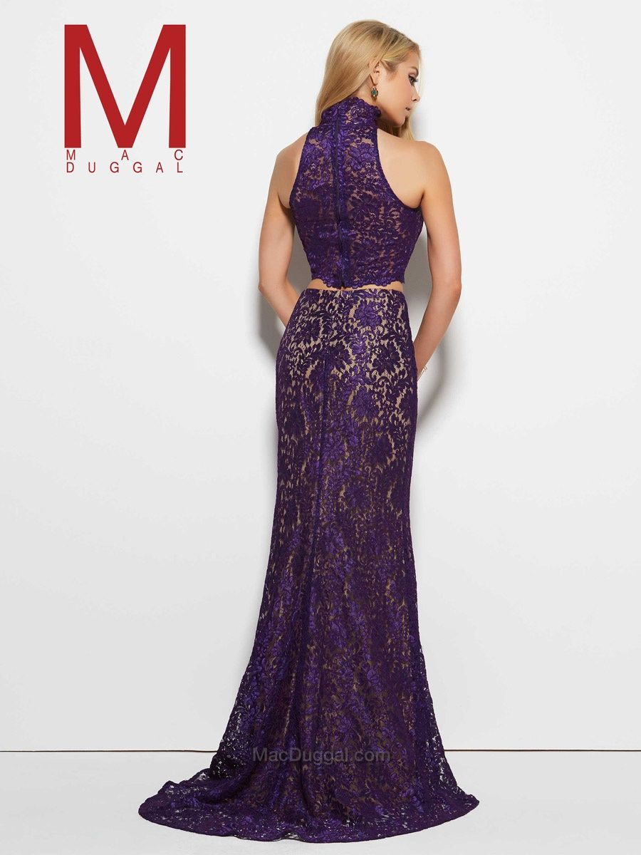 Style 61848M Mac Duggal Size 4 Prom Purple Floor Length Maxi on Queenly