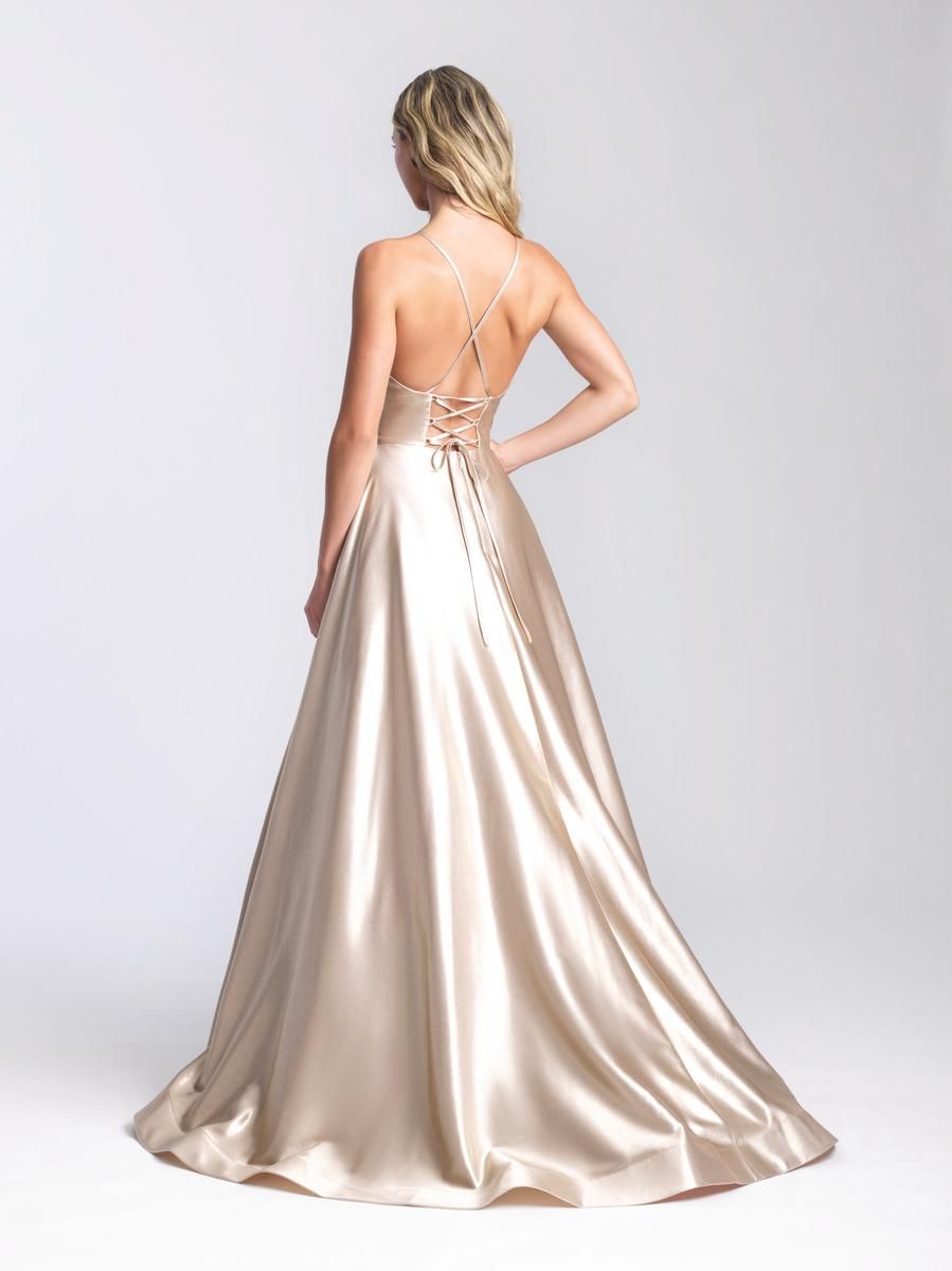 Style 20-392 Madison James Size 0 Gold Ball Gown on Queenly