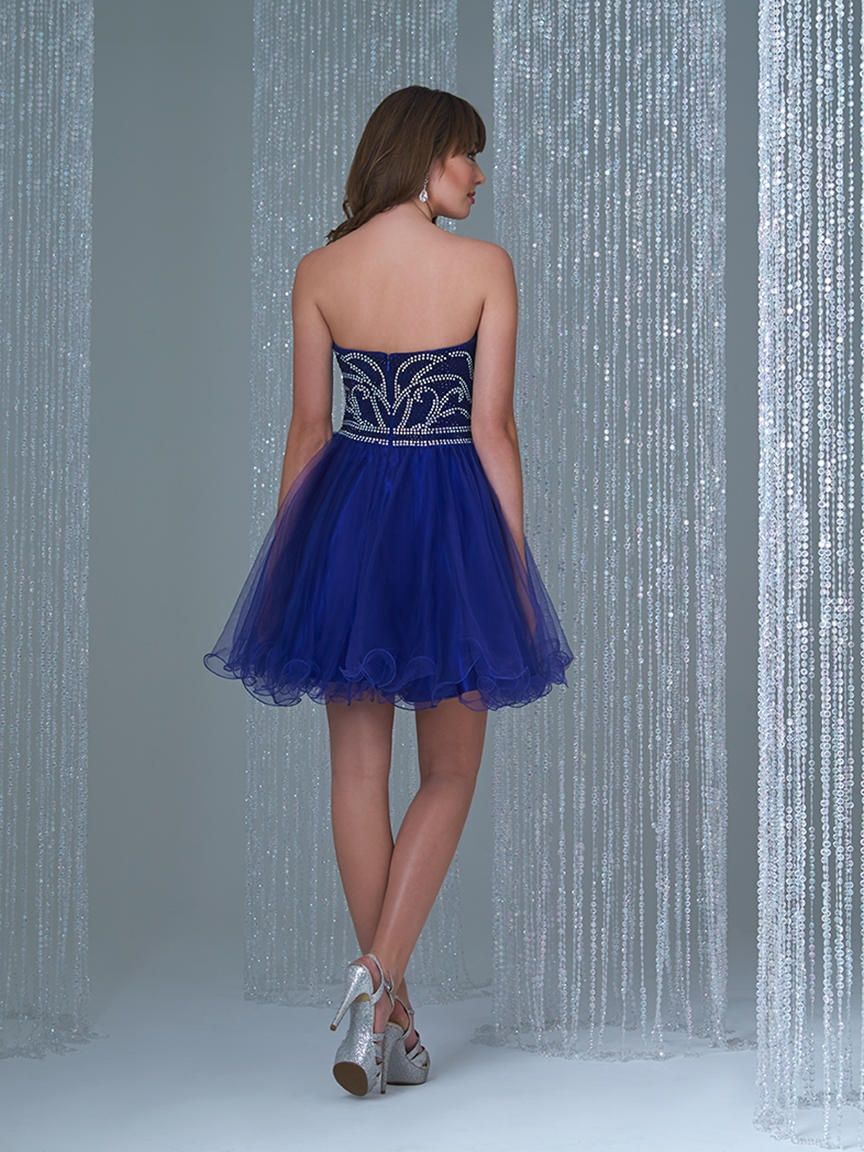 Style 16-305 Madison James Size 6 Royal Blue Cocktail Dress on Queenly