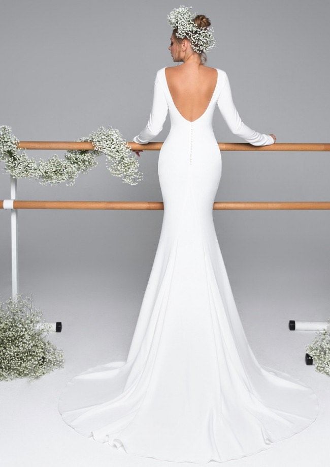 Eva Lendel Caprice Size 2 White Mermaid Dress on Queenly