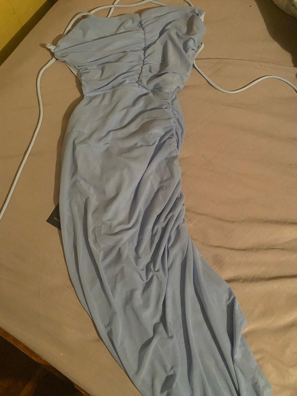 Size 8 Blue Side Slit Dress on Queenly