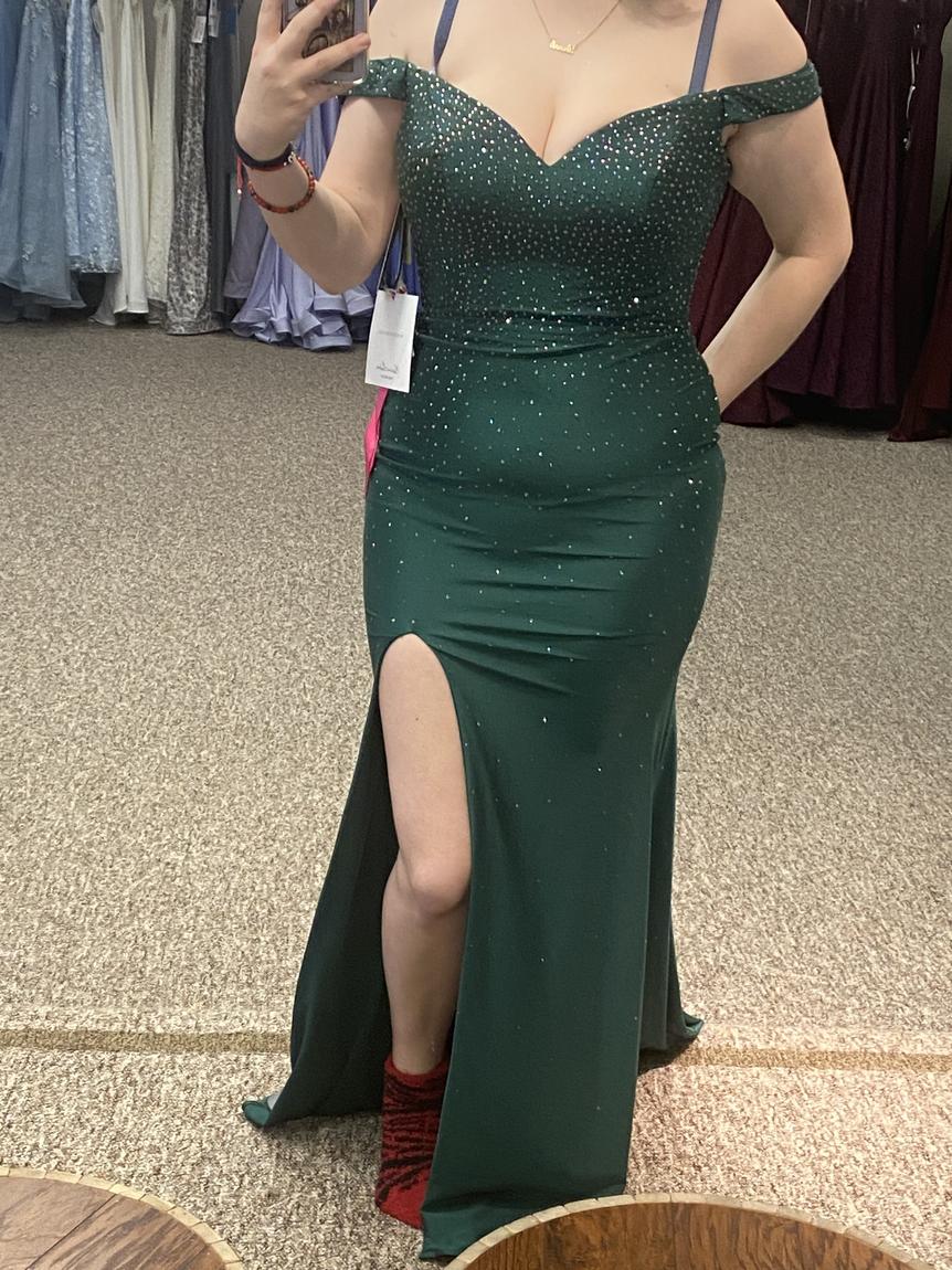 Madeline Gardner Size 2 Prom Green Mermaid Dress on Queenly