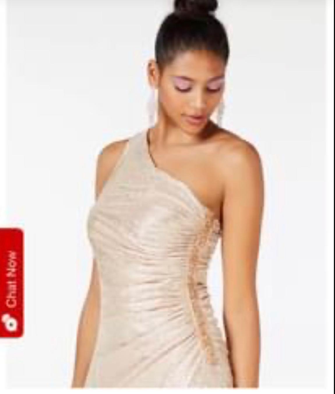 Calvin Klein Size 10 Gold Side Slit Dress on Queenly