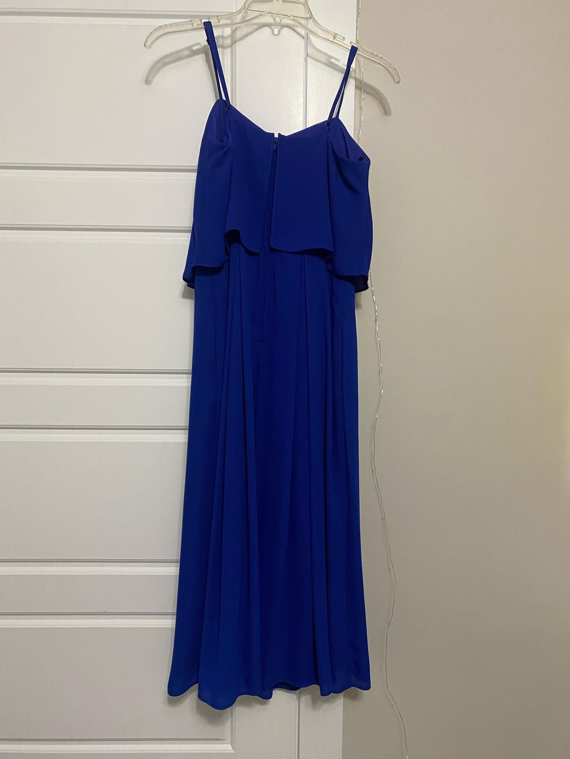 Size 8 Blue Floor Length Maxi on Queenly
