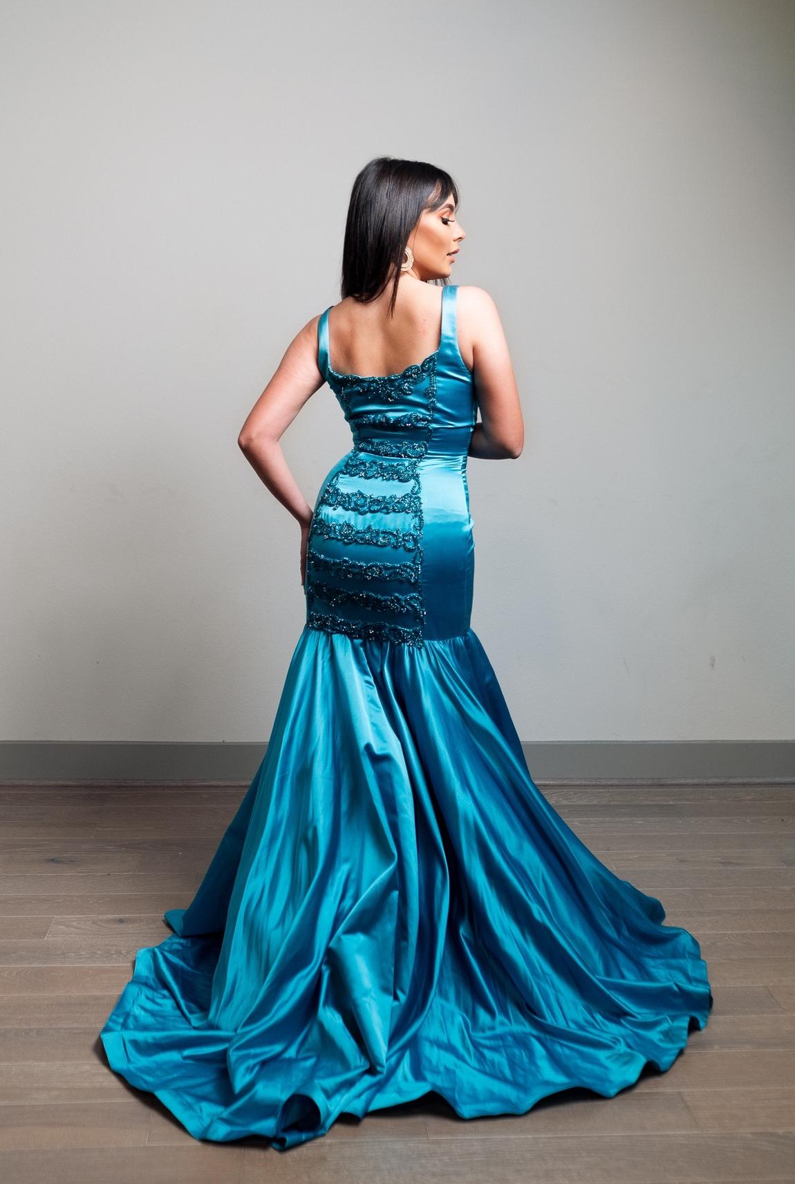Sherri Hill Size 6 Blue Mermaid Dress on Queenly