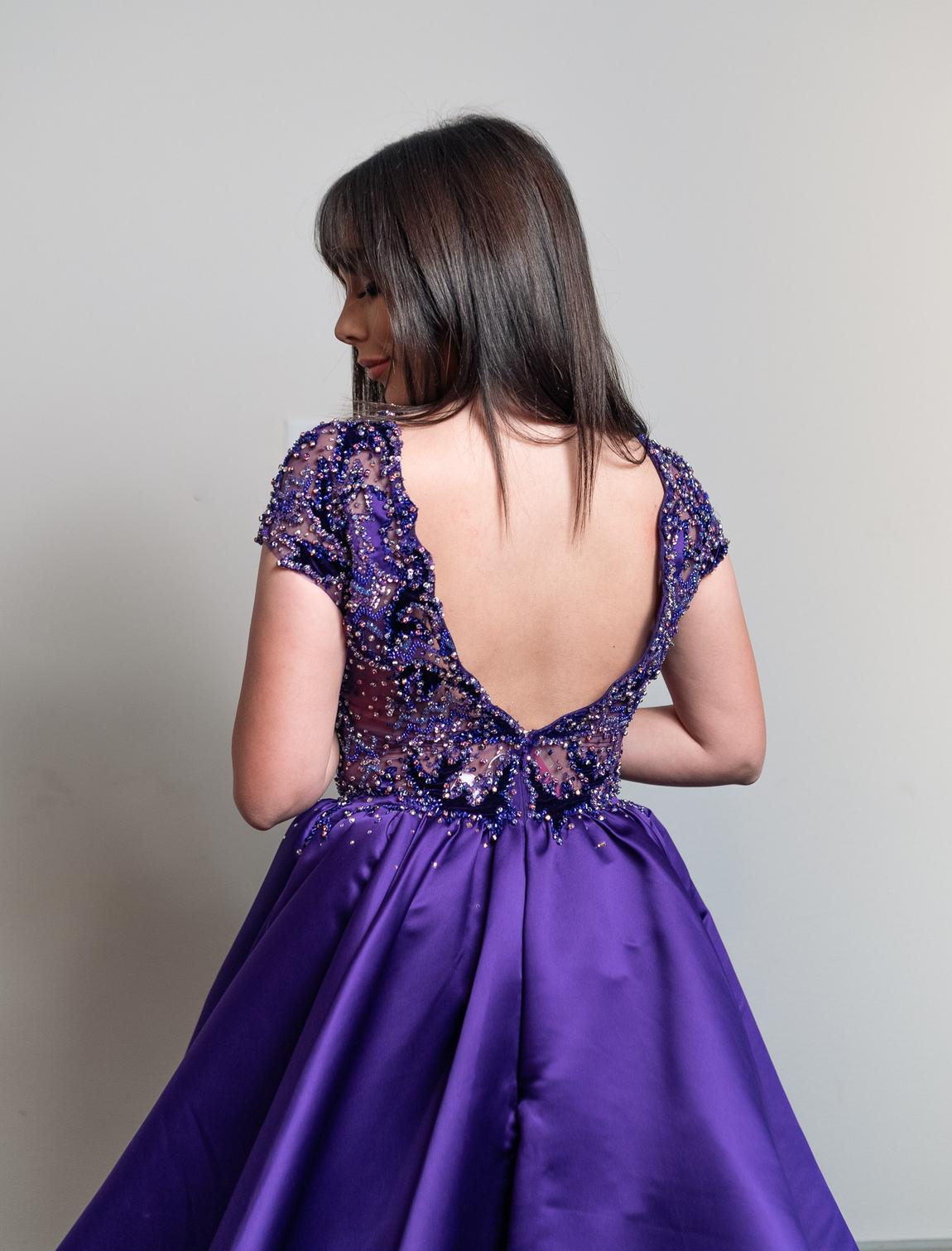 Jovani Couture Size 6 Purple Ball Gown on Queenly