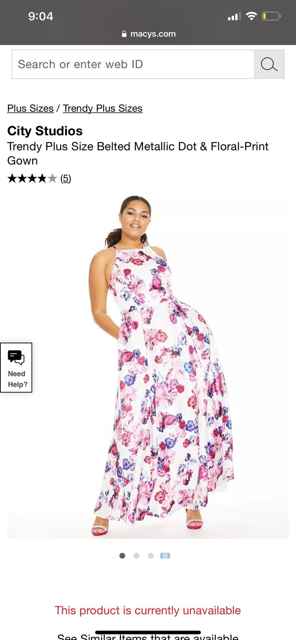 City Studio  Plus Size 20 Prom Floral Multicolor A-line Dress on Queenly