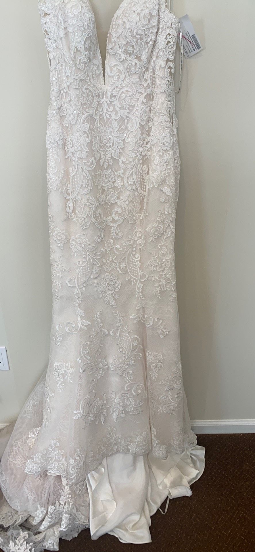 Sottero and Midgley Size 12 Nude Floor Length Maxi on Queenly