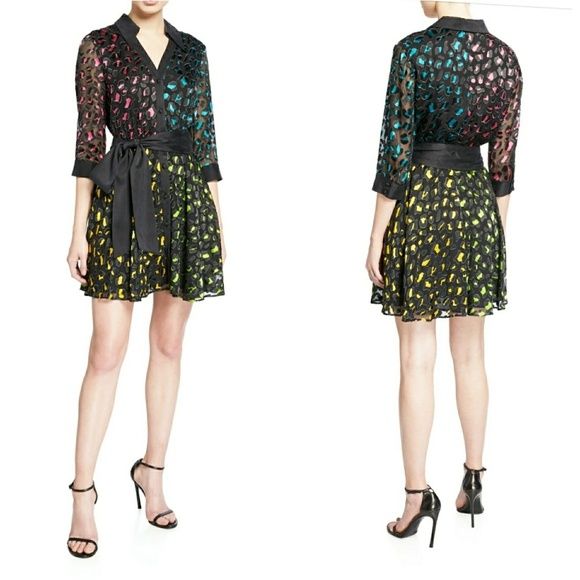 Alice + Olivia Size 4 Satin Multicolor Cocktail Dress on Queenly
