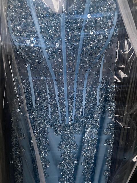 Jovani Size 8 Prom Sequined Light Blue Mermaid Dress on Queenly