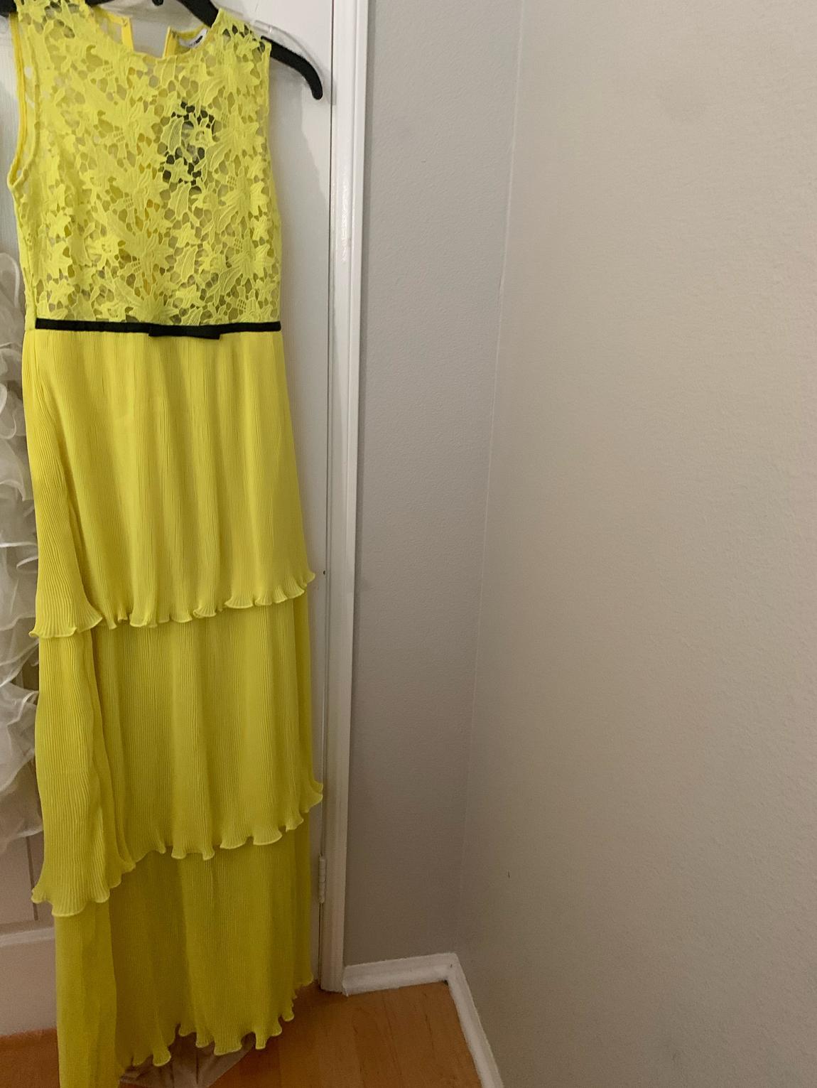 180 Size 4 Yellow A-line Dress on Queenly