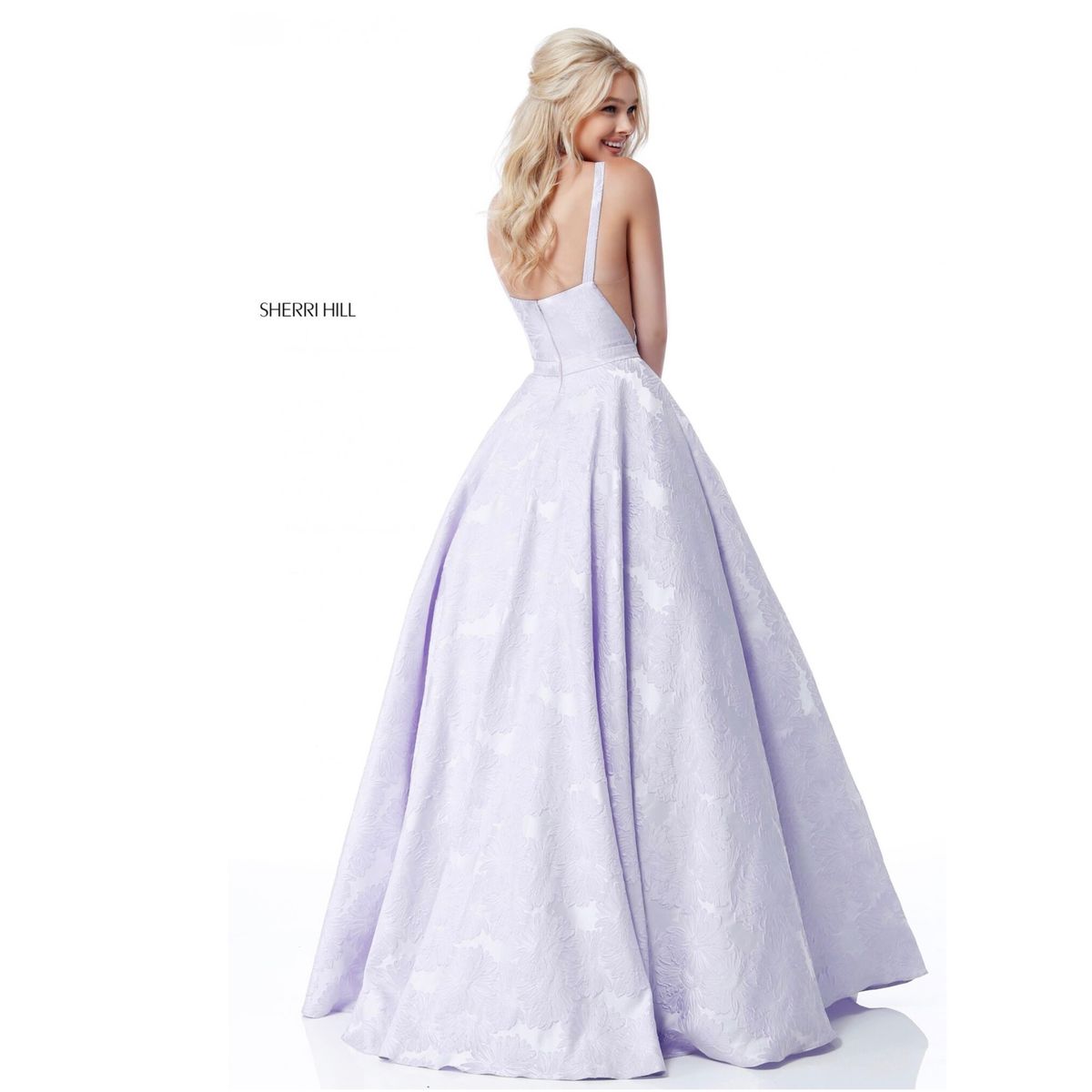 Sherri Hill Plus Size 20 Prom Purple Ball Gown on Queenly
