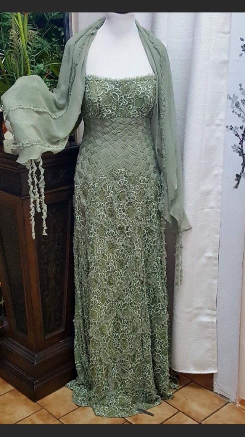 Size 12 Green Mermaid Dress on Queenly