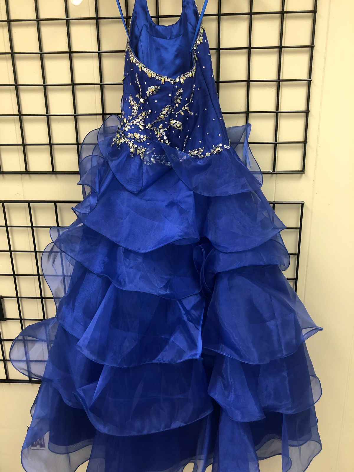 Mac Duggal Girls Size 6 Royal Blue Ball Gown on Queenly