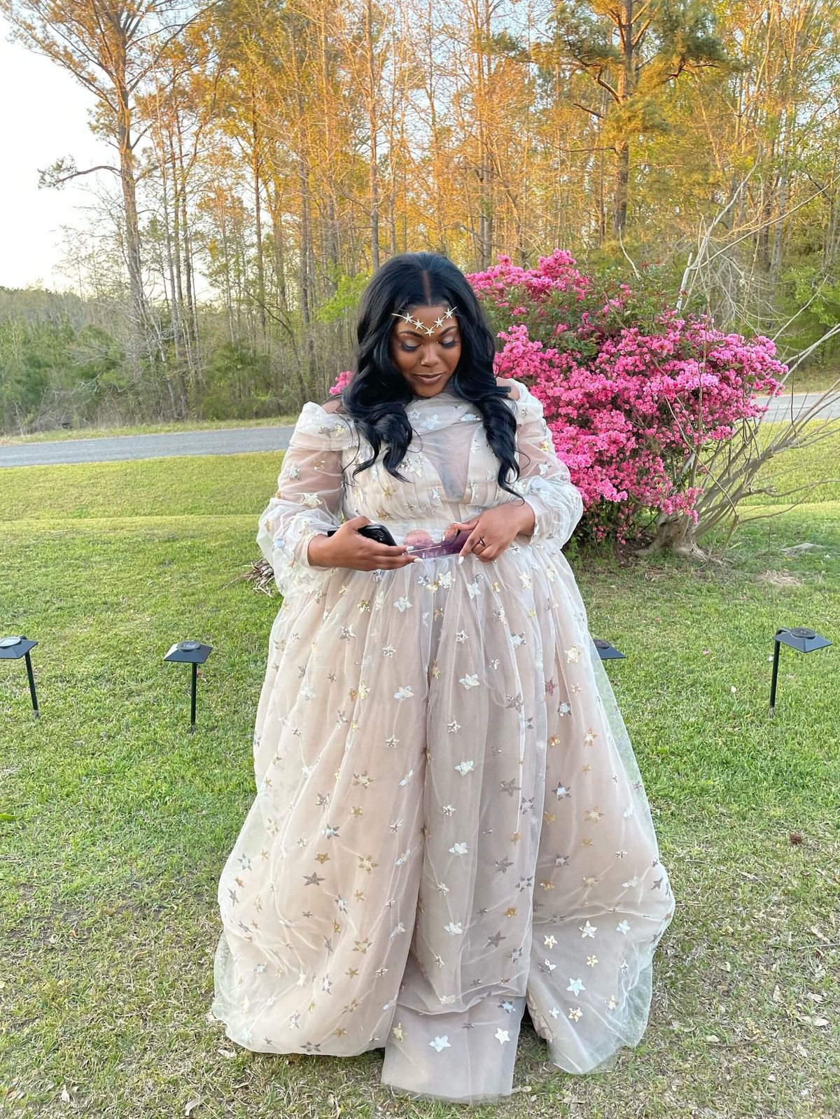 Plus Size 18 Prom Sheer Nude Ball Gown on Queenly