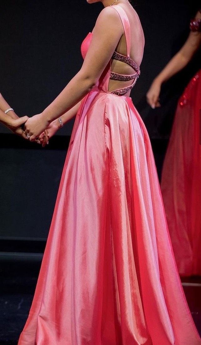 Sherri Hill Size 2 Prom Sequined Hot Pink Ball Gown on Queenly