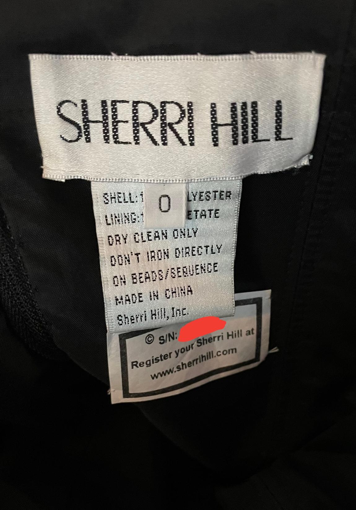 Sherri Hill Size 0 Black Cocktail Dress on Queenly